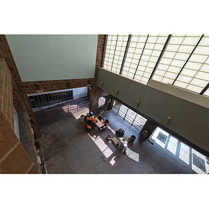 Harriet Tubman House atrium from third floor