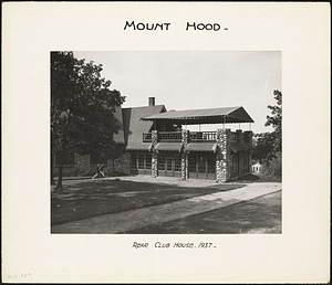 Rear of Clubhouse, Mount Hood: Melrose, Mass.