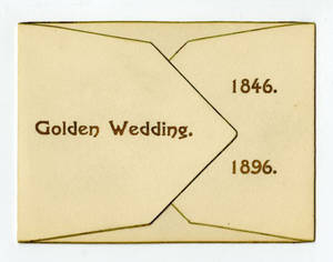 Golden Wedding Anniversary invitation from Rufus and Catherine Chapman, 1896 October 12