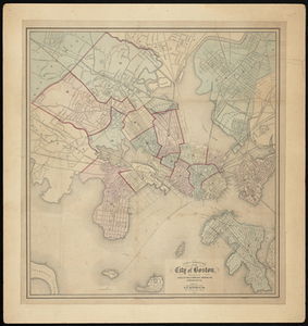 A New & Complete Map of the City of Boston, with part of Charlestown, Cambridge, Brookline, Dorchester &c.