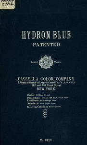 Hydron blue G and R, patented paste 20% and powder