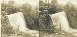 Puffers Pond waterfall in North Amherst