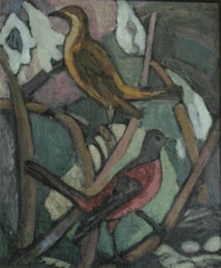"Untitled (Birds)" Ada Gilmore (1883-1955)