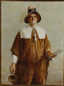 "Town Crier Amos Kubic" Julius D. Katzieff (1892-1957)