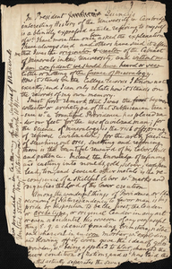 Manuscript by Benjamin Waterhouse