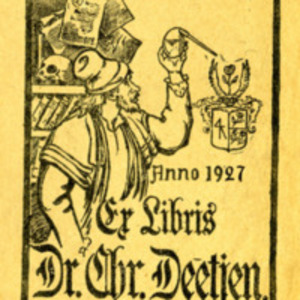 Bookplate of Christian Deetjen