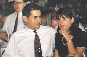 Attendees at Suffolk University Law School's 1995 Commencement Ball at Rowes Wharf