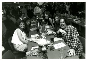 Attendees at Suffolk University's athletics banquet, 1994