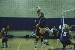 Suffolk University women's volleyball game photo, circa 2003