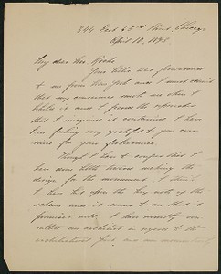 Letter, April 10, 1893, Daniel Chester French to James Jeffrey Roche