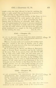 1785 Chap. 0016 An Act Authorizing And Empowering The Delegates Representing This Commonwealth In The United States In Congress Assembled, To Subscribe And Ratify An Alteration Of Part Of The Eighth Article Of The Confederation And Perpetual Union Of The United States Of America.