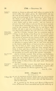 1786 Chap. 0012 An Act To Prevent Damage Being Done To The Harbour Of Cape Cod, By Cattle, Sheep And Horse Kind, Feeding On Province Town Lands, And For The Preservation Of The Same.