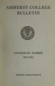 Amherst College Catalog 1944/1945
