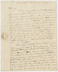 Edward Hitchcock letter to Benjamin Silliman, 1826 April 18