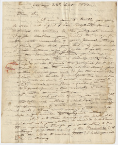 Edward Hitchcock letter to Benjamin Silliman, 1822 September 22