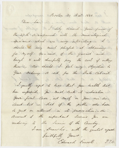 Governor Edward Everett letter to Edward Hitchcock, 1838 November 30