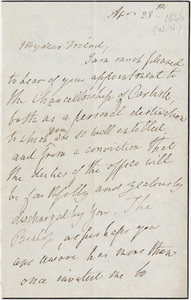 William Wordsworth letter to William Jackson, [1846] April 28
