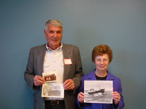 Geir Tonnessen and Lois Tonnessen at the New Bedford Mass. Memories Road Show