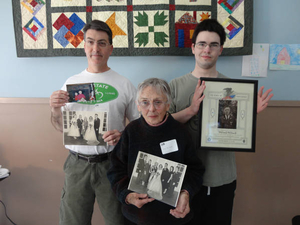 Gerald McDonald, Ruth McDonald, Patrick McDonald at the Stoughton Mass. Memories Road Show