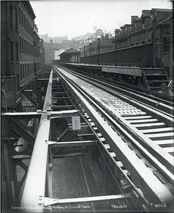 Beach Street station, new girders north bound track