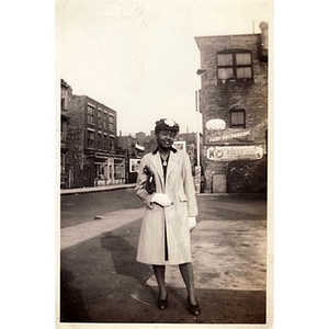 An unidentified woman poses for Winifred Irish Hall