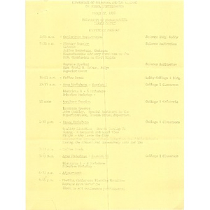 Conference of Religious and Lay Leaders on School Desegregation conference program.