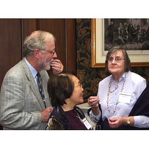 William Hancock and Beverly Brenner, on right, attend gala dinner for John Hatsopoulos