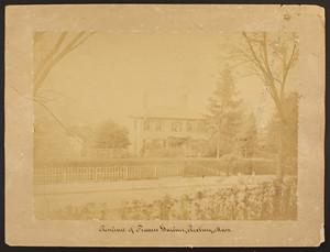 Exterior view of the Francis Gardner residence