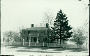 Exterior view of Mr. Stone's House, Shrewsbury, Mass., undated