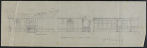 Elevations of Living Room, undated