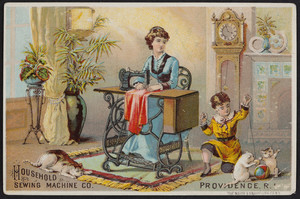 Trade card for the Household Sewing Machine, Providence, Rhode Island, undated