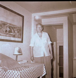 Man standing in doorway, Beauport, Sleeper-McCann House, Gloucester, Mass.