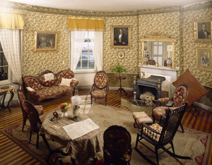 View of parlor with furniture, Castle Tucker, Wiscasset, Maine