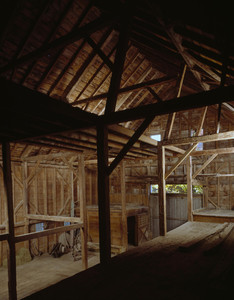 Barn interior, Marrett House, Standish, Maine