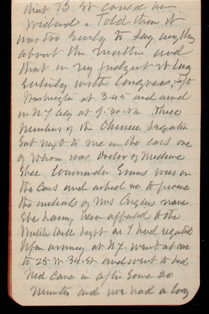 Thomas Lincoln Casey Notebook, September 1888-November 1888, 42, that TS St could be