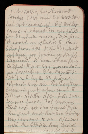 Thomas Lincoln Casey Notebook, November 1894-March 1895, 137, in the case of the [illegible] Bridge