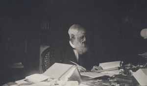 George Bancroft writing at desk