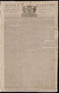 The Essex Gazette, 25 April 1775
