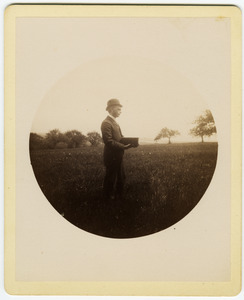 C.P. Blanchard (young age) in Blanchard Orchard on Blanchard Hill