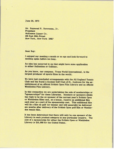 Letter from Mark H. McCormack to Raymond R. Herrmann