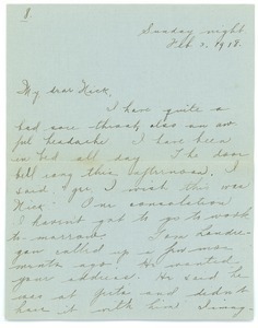 Letter from Letitia Crane to Frank F. Newth