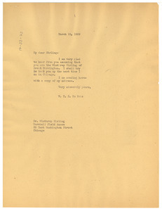 Letter from W. E. B. Du Bois to Winthrop Girling