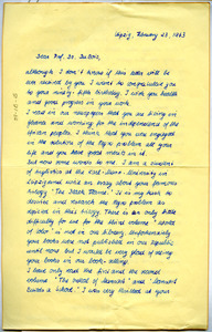 Letter and envelope from Oswalda Hammer to W. E. B. Du Bois