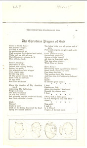 The Christmas prayers of God