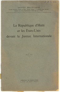 La Republique d'Haiti et les Etats-Unis devant la Justice Internationale