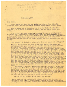 Letter from George B. Murphy to Ramona Lowe