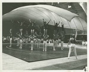 Gymnasts with Parachute