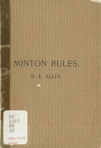Minton Rules (1896)