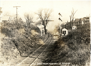 Westerly towards Medway Street Bridge