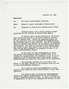 Memorandum to the Boston Redevelopment Authority from Edward J. Logue